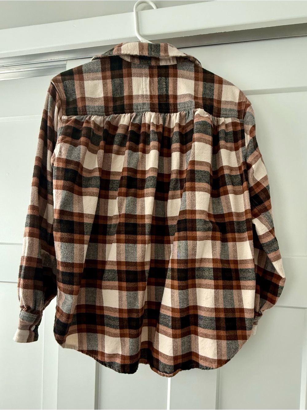 Aerie Anytime Fave Flannel Button Down Shirt - Picture 2 of 3